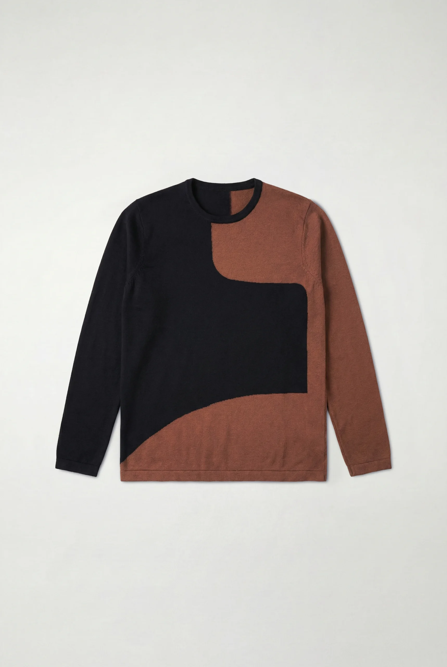Sweater intarsia 2 colores bordo - flat-lay web