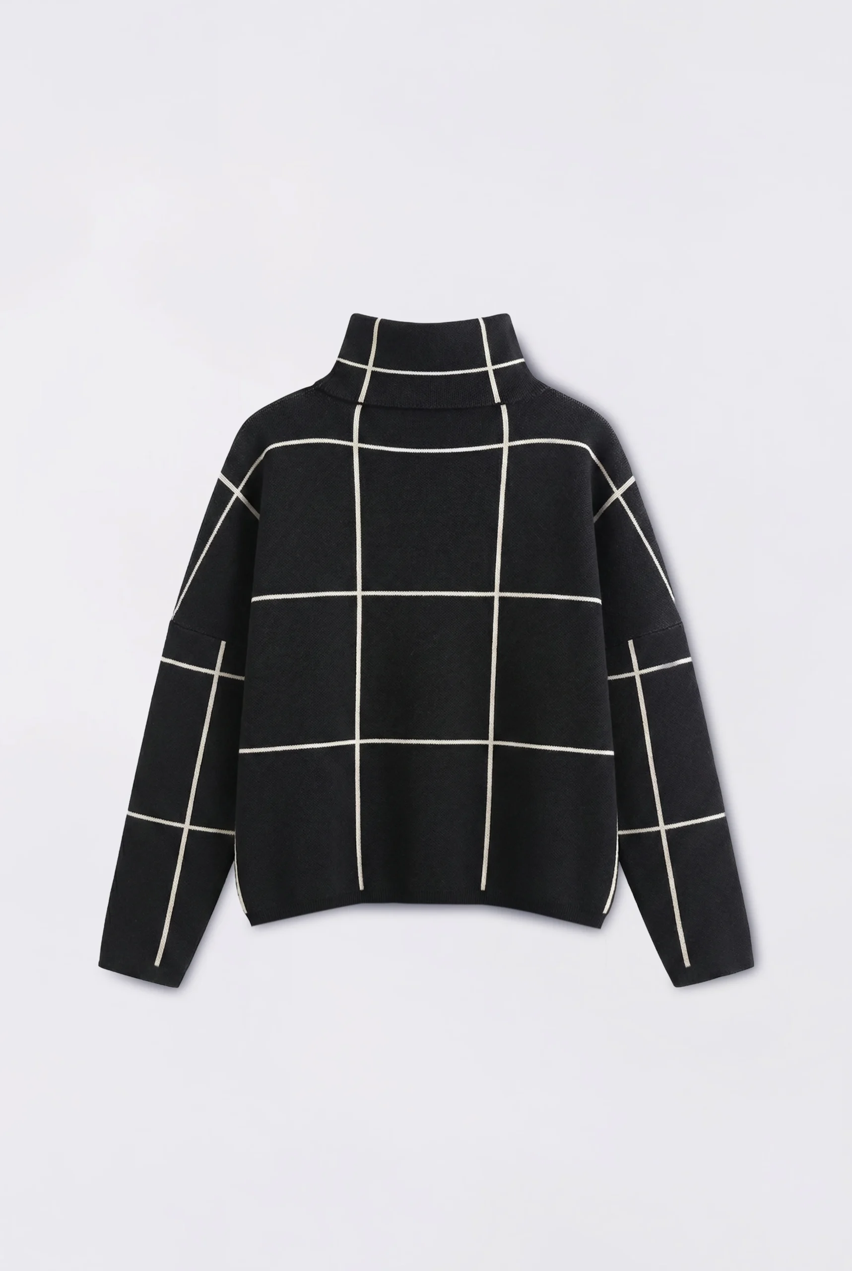 Polera rectangulos - flat-lay Gris Osc copia